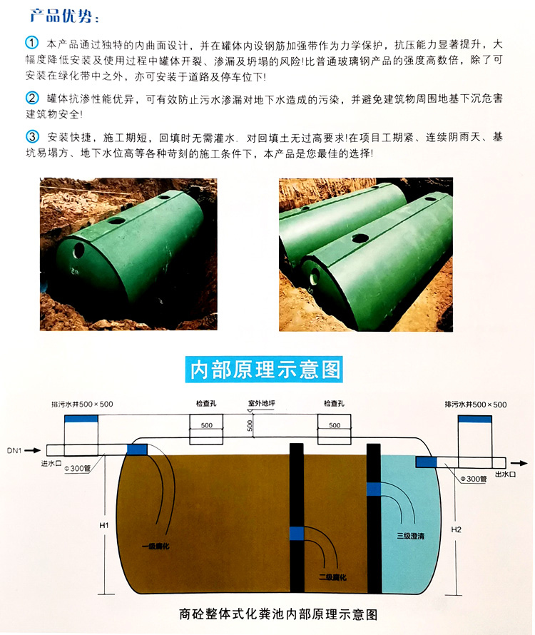 兰山玻璃钢化粪池